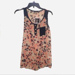 Tutti Bella Maternity Sheer Layering Pocket Tank